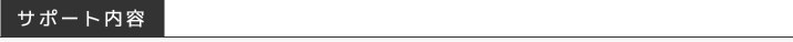 サポート内容
