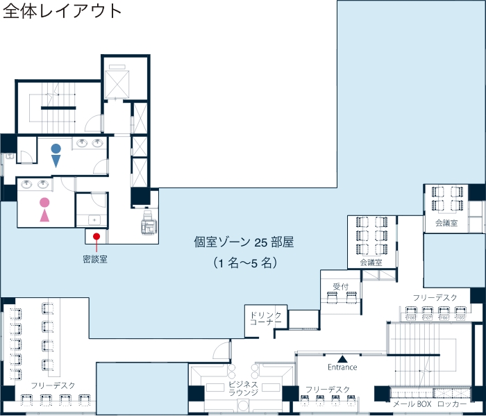インスクエア上野 フロアレイアウト